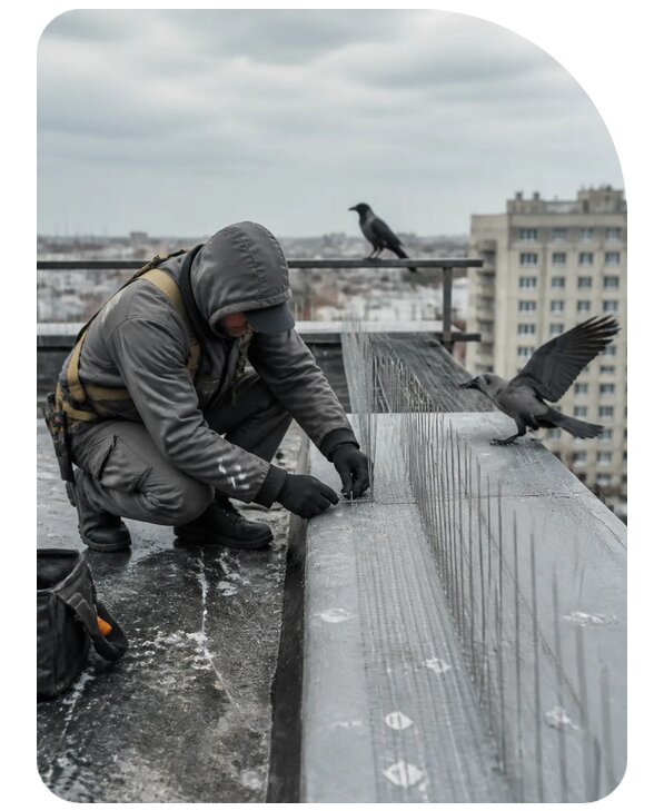 Защита от ворон под ключ в Павлове по цене от 5069 р. | Сенат-Пвв